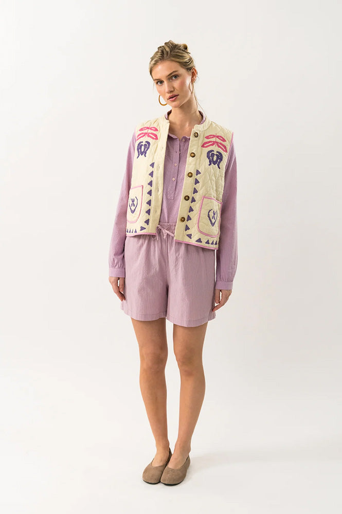Lolly's Laundry Cairo Creme Vest - The Mercantile London