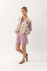 Lolly's Laundry Cairo Creme Vest - The Mercantile London