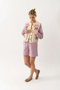 Lolly's Laundry Cairo Creme Vest - The Mercantile London
