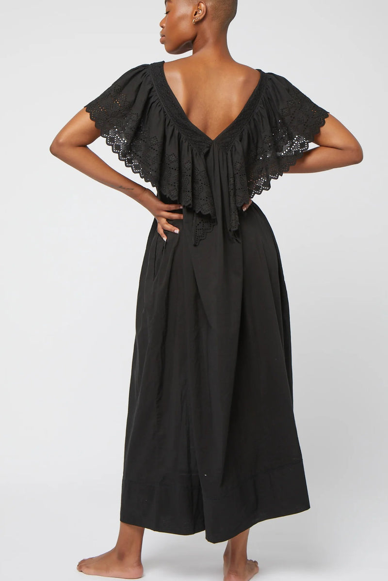 SS24 Faune Camilla Black Dress - The Mercantile London