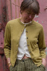 Bellerose Neeta Antique Gold Cardigan - The Mercantile London