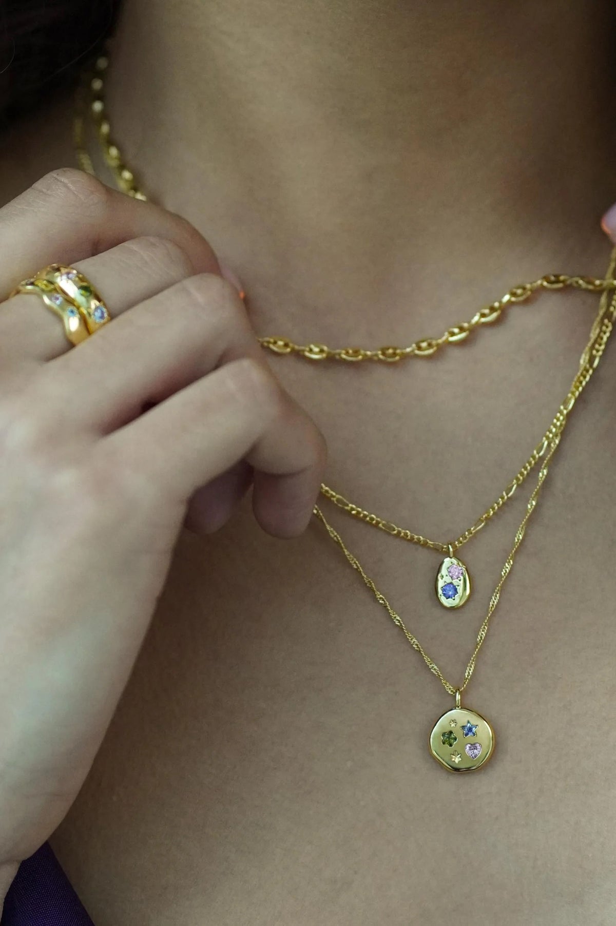 JJ Dreams Disc Necklace - The Mercantile London