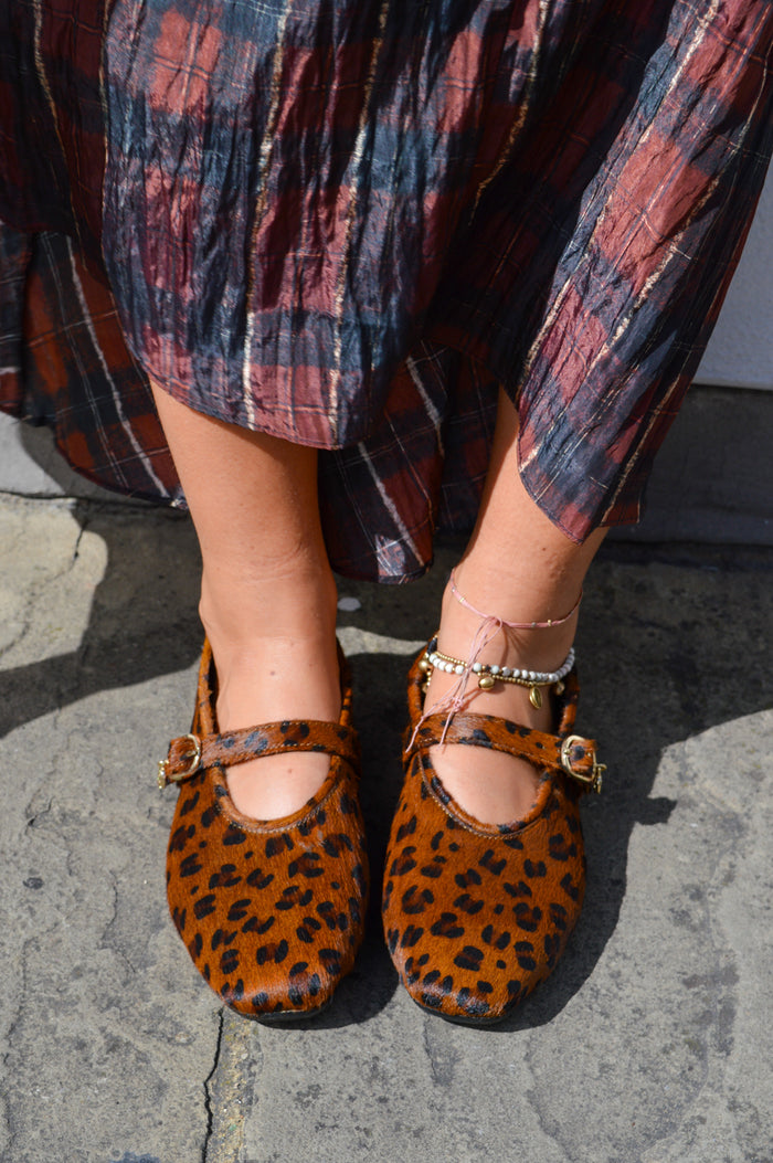 Petite Mendigote Carlita Pony Ballerinas - The Mercantile London