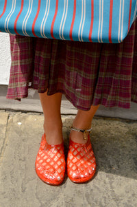 JuJu Kris Red Jelly Shoesj - The Mercantile London