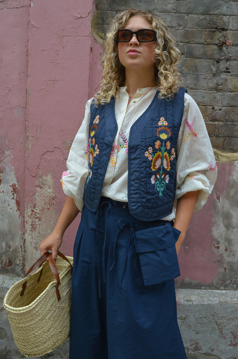 Lolly's Laundry Mist Dark Blue Vest