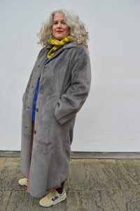 Molliolli Lungo Dark Grey Coat - The Mercantile London