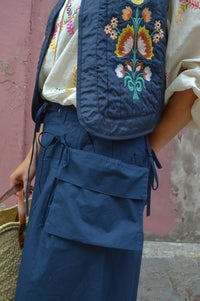 Lolly's Laundry Mist Dark Blue Vest - The Mercantile London