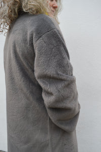 Molliolli Lungo Dark Grey Coat - The Mercantile London