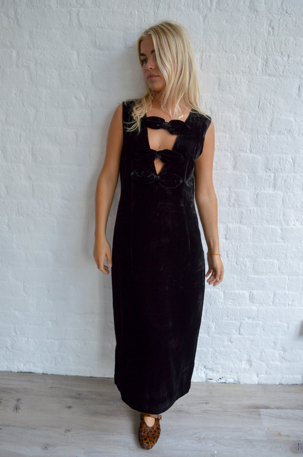Baum Und Pferdgarten Ajka Black Velvet Dress - The Mercantile London