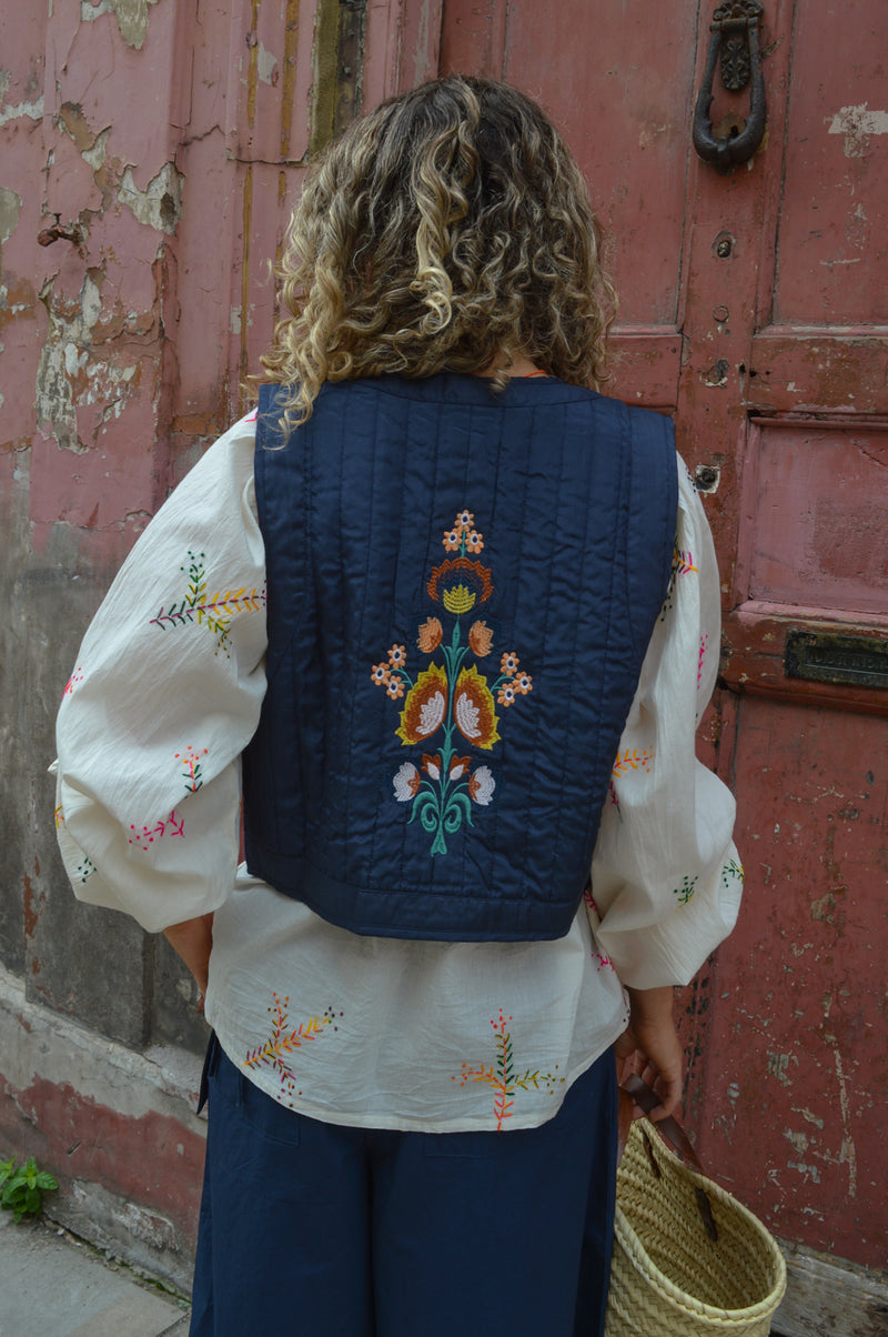 Lolly's Laundry Mist Dark Blue Vest