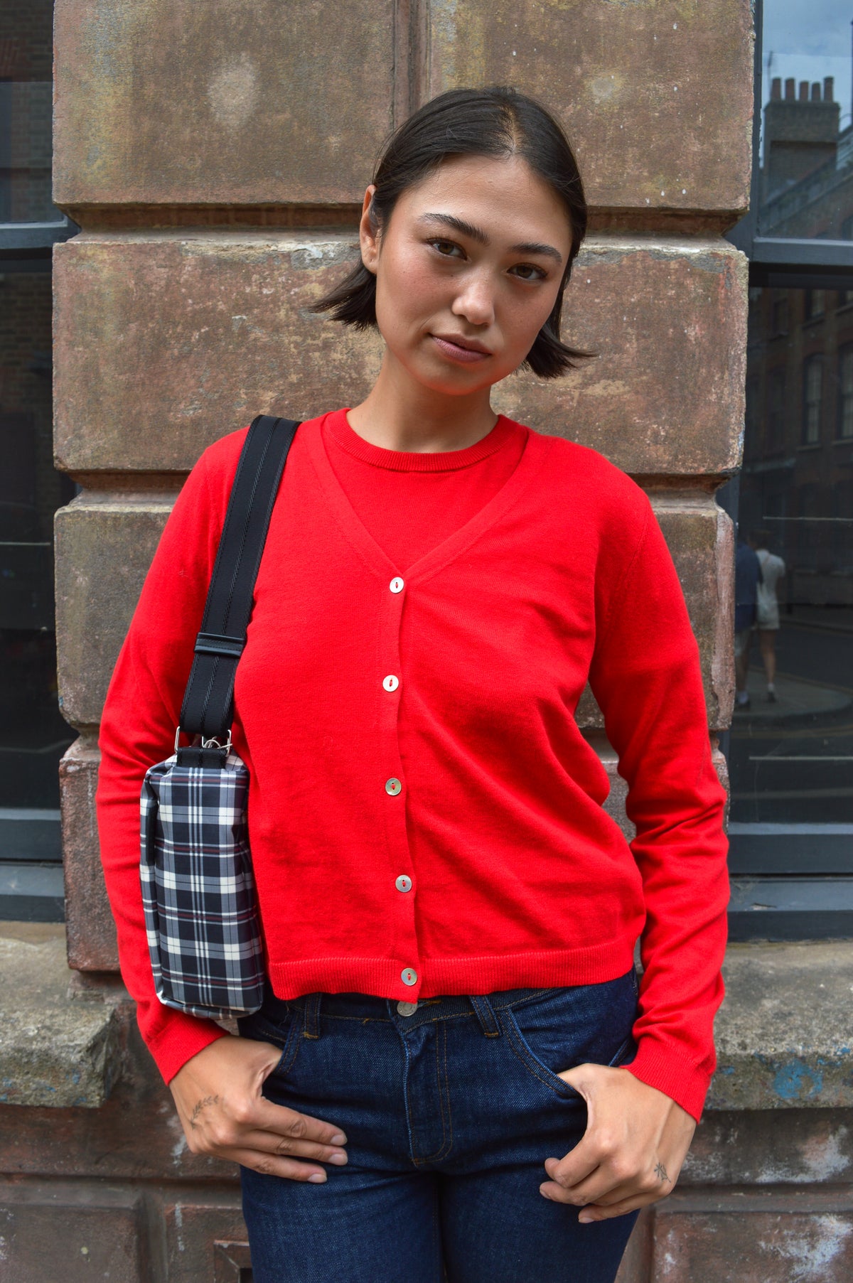 Numph Cally Goji Berry Cardigan