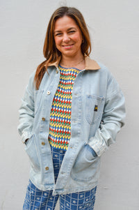 Stan Ray Lite Blue Denim Coverall Jacket - The Mercantile London