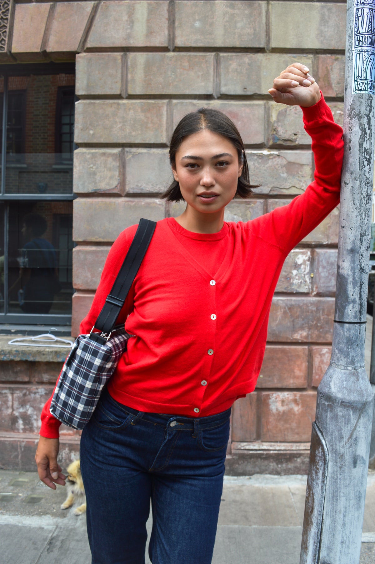 Numph Cally Goji Berry Cardigan