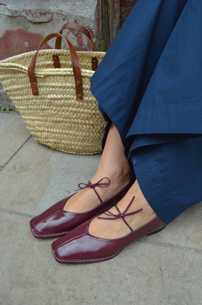 Alohas Sway Burgundy Ballet Flats