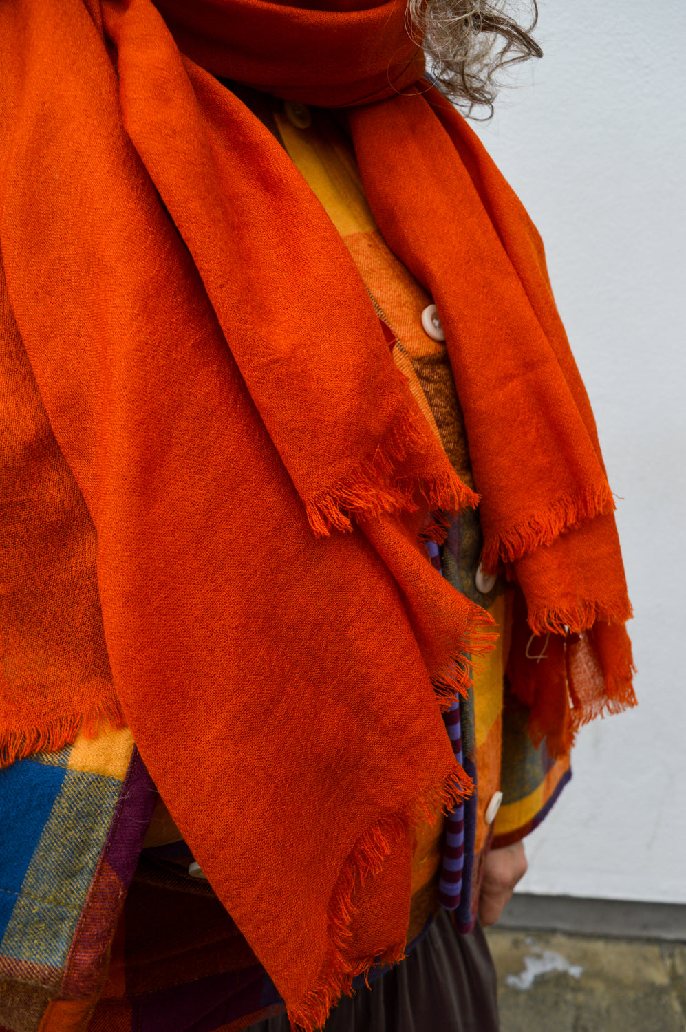 Sommerville Burnt Orange Cashmere Scarf - The Mercantile London