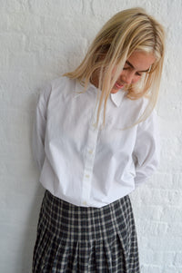 Basic Apparel Vilde White Loose Shirt - The Mercantile London