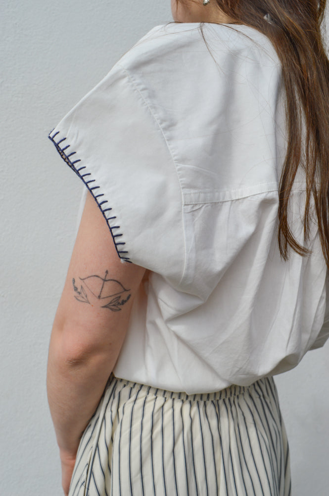 Lolly's Laundry Molly White Top - The Mercantile London