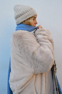 Samsoe & Samsoe Layla Arctic Wolf Beanie - The Mercantile London