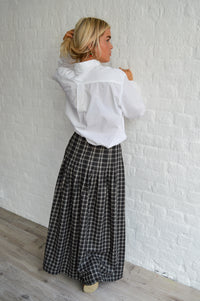 The New Society Dione Checked Skirt - The Mercantile London
