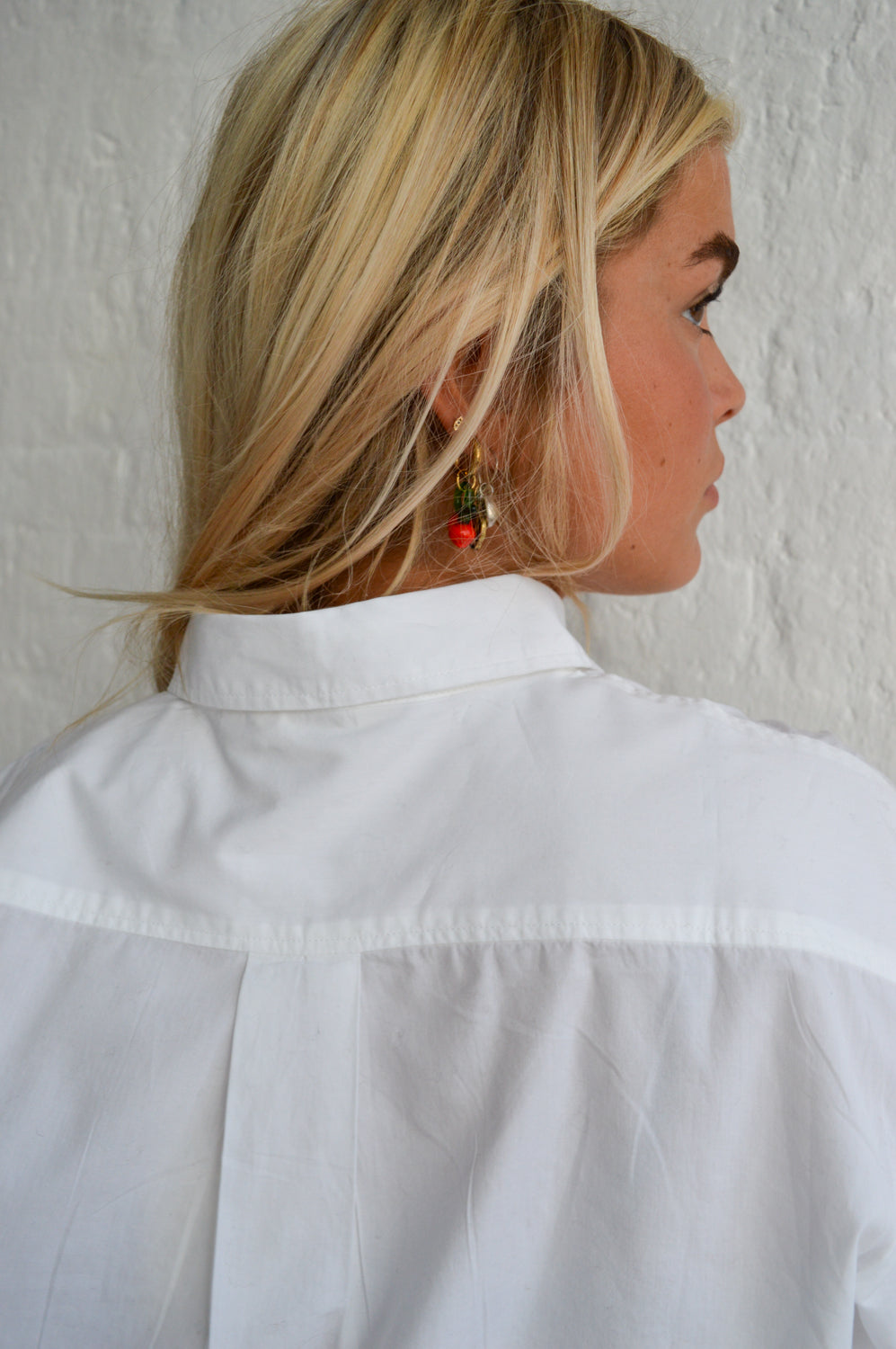 Basic Apparel Vilde White Loose Shirt - The Mercantile London