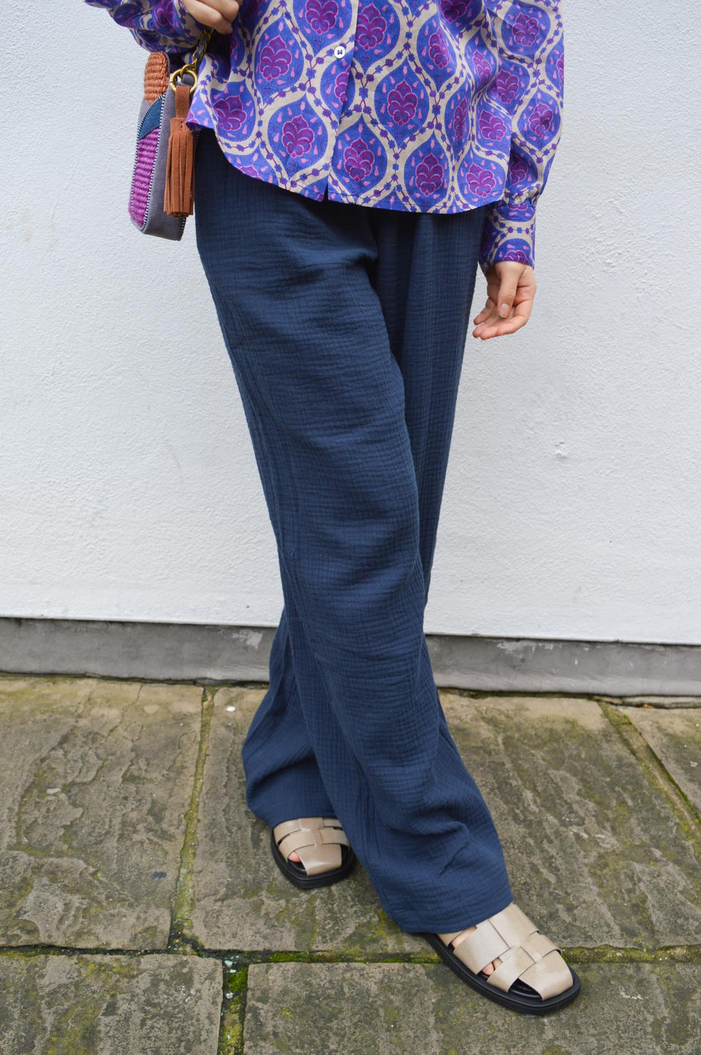 ICHI Mika Total Eclipse Trousers - The Mercantile London