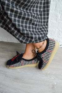 Clarks Black Harris Tweed Wallabees - The Mercantile London