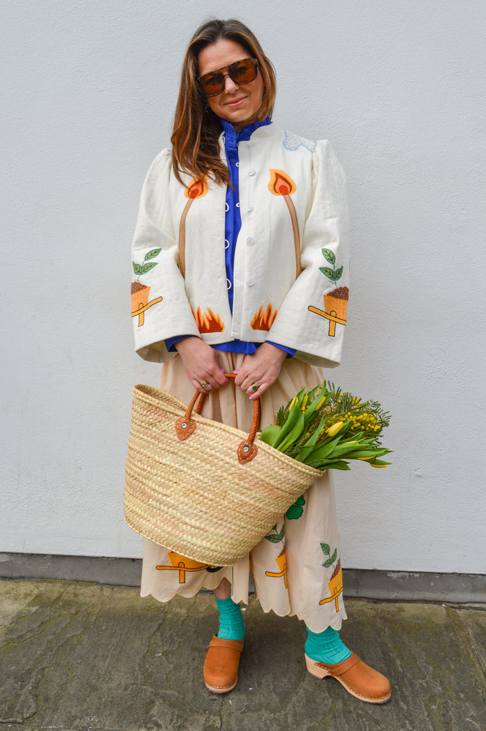 Stella Nova Elements Patchwork Cream Jacket - The Mercantile London