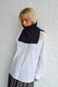 Basic Apparel Vilde White Loose Shirt - The Mercantile London