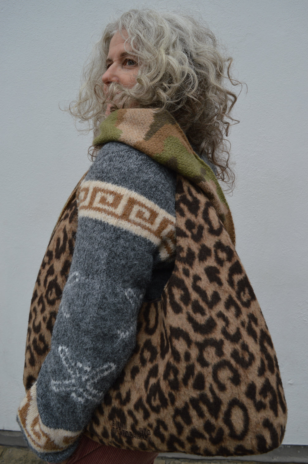 Object Galia Intarsia Knit Cardigan - The Mercantile London