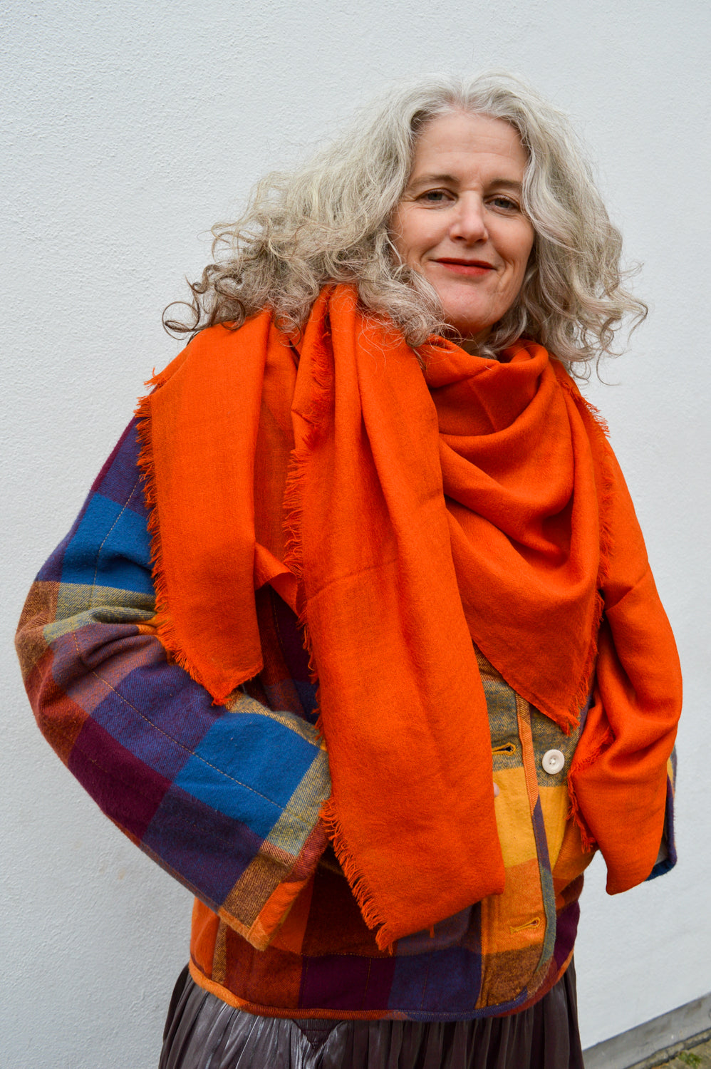 Sommerville Burnt Orange Cashmere Scarf - The Mercantile London