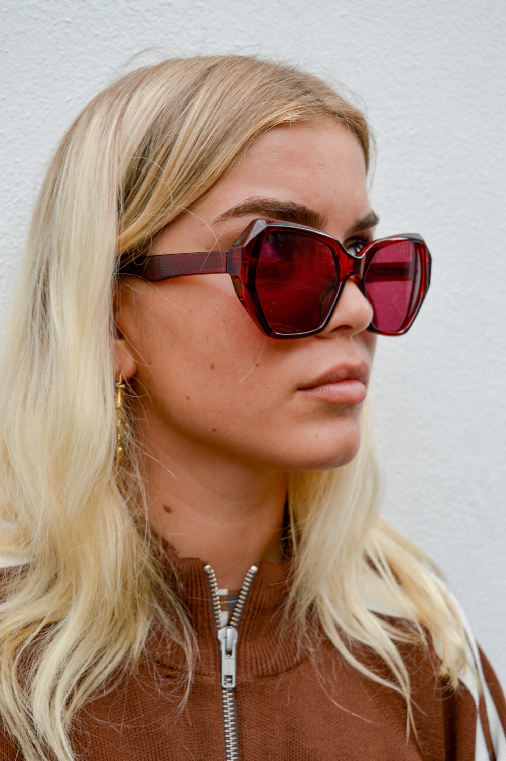 Eco Shades Lucia Red Sunglasses - The Mercantile London