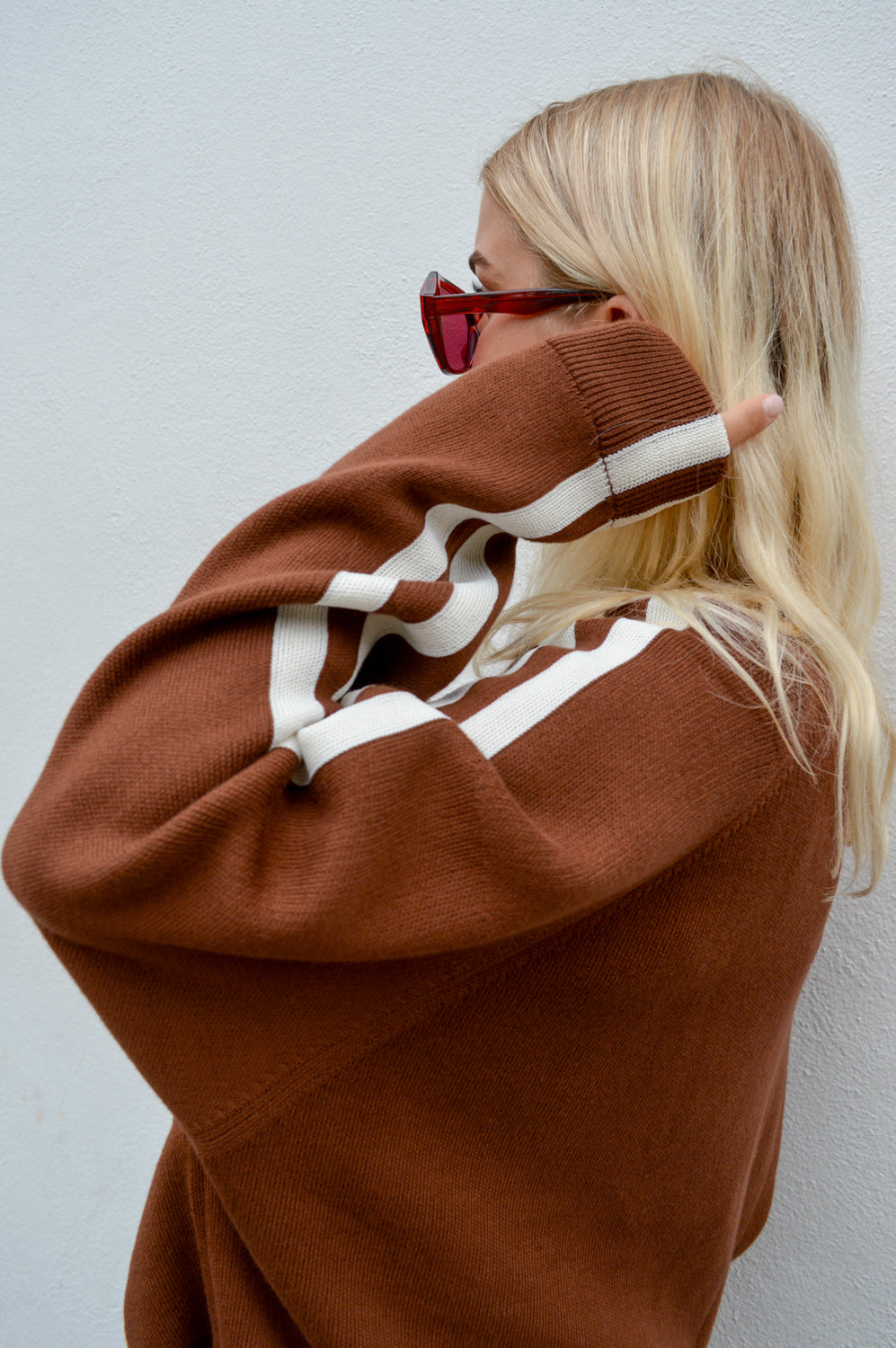 Bellerose Angik Coffee Zip Up Cardigan - The Mercantile London