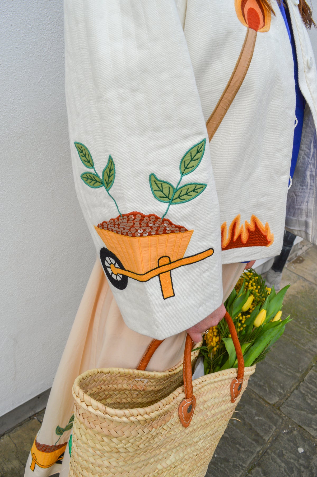 Stella Nova Elements Patchwork Cream Jacket - The Mercantile London