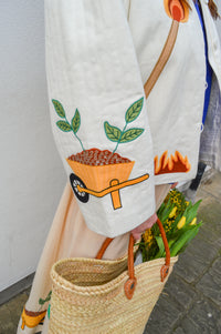 Stella Nova Elements Patchwork Cream Jacket - The Mercantile London