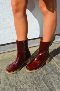 Petite Mendigote Clara Penny Brown Ankle Boots - The Mercantile London