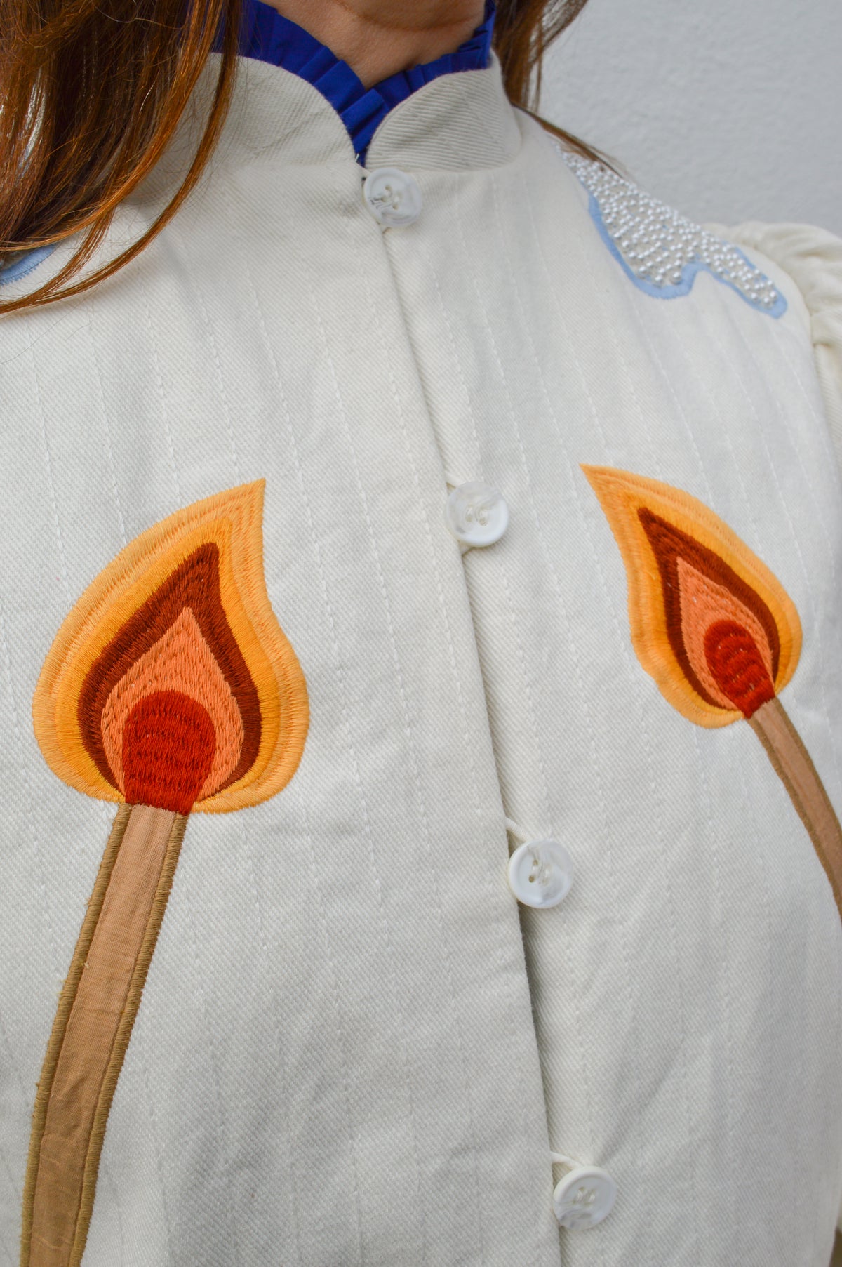 Stella Nova Elements Patchwork Cream Jacket - The Mercantile London