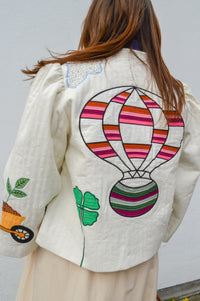 Stella Nova Elements Patchwork Cream Jacket - The Mercantile London