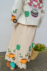 Stella Nova Elements Patchwork Cream Jacket - The Mercantile London