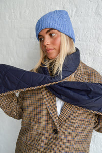 Nice Things Harris Check Blazer And Scarf - The Mercantile London