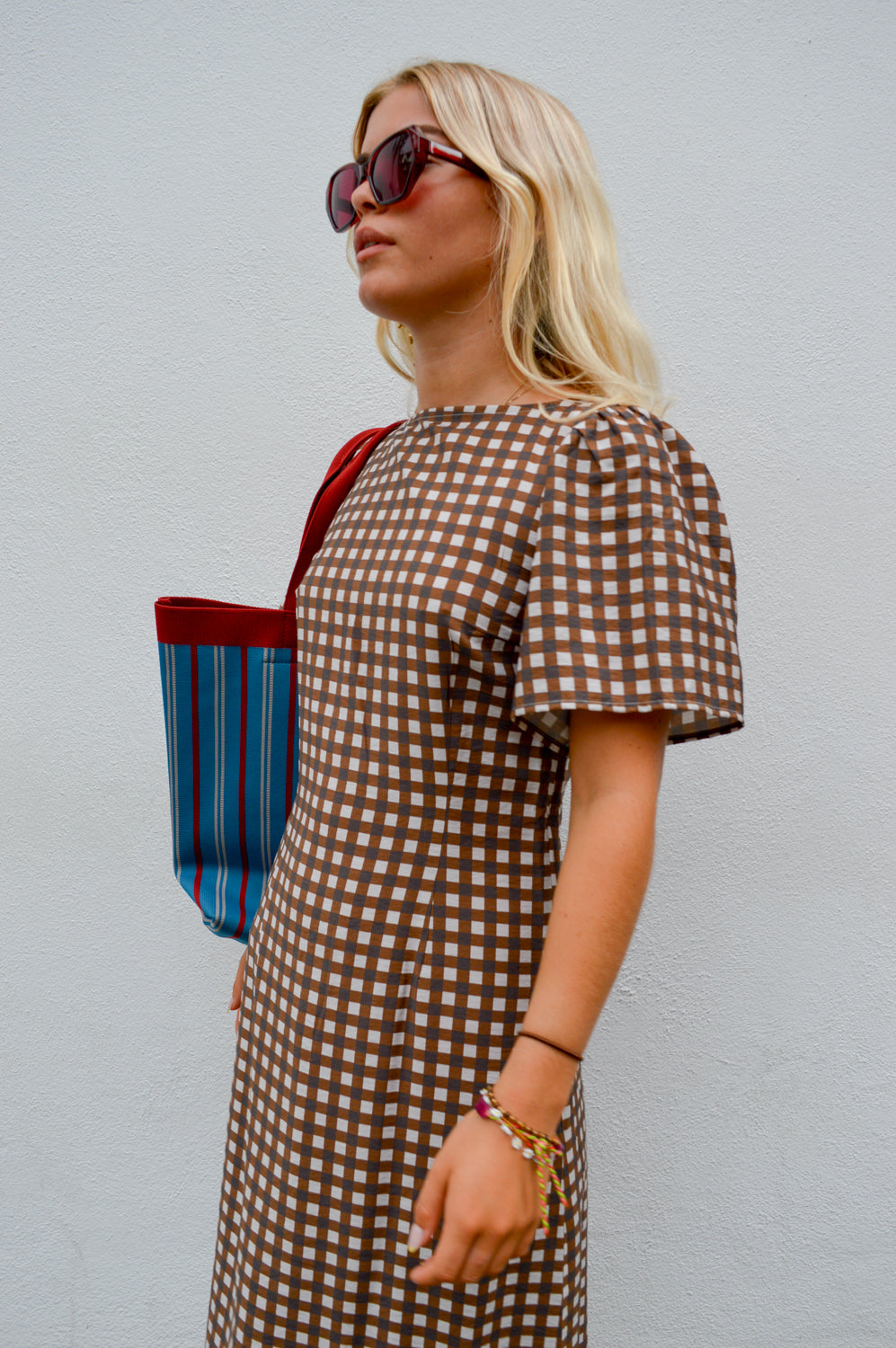 Baum Und Pferdgarten Adelene Hot Fudge Check Dress - The Mercantile London