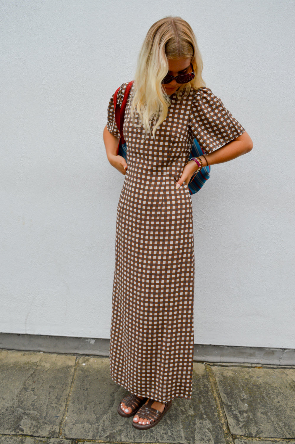 Baum Und Pferdgarten Adelene Hot Fudge Check Dress - The Mercantile London