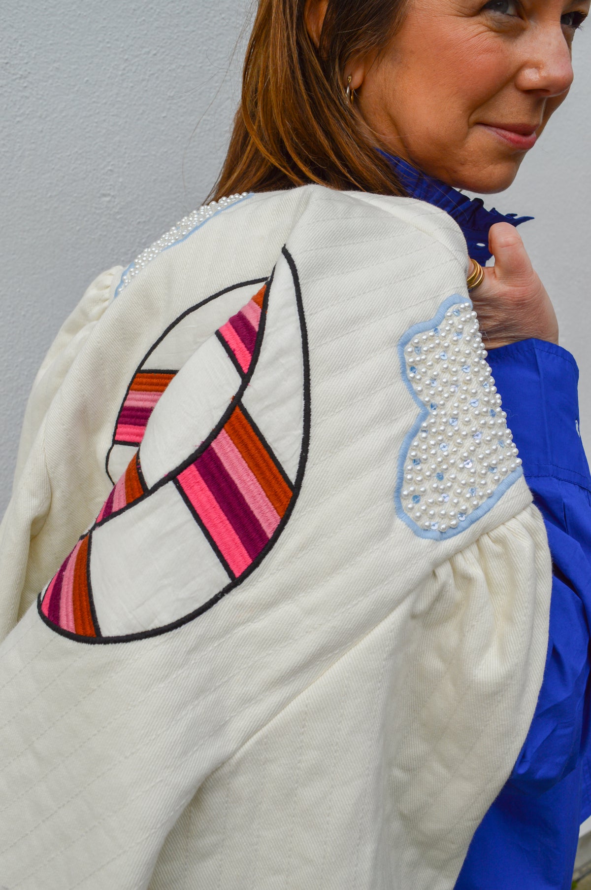 Stella Nova Elements Patchwork Cream Jacket - The Mercantile London