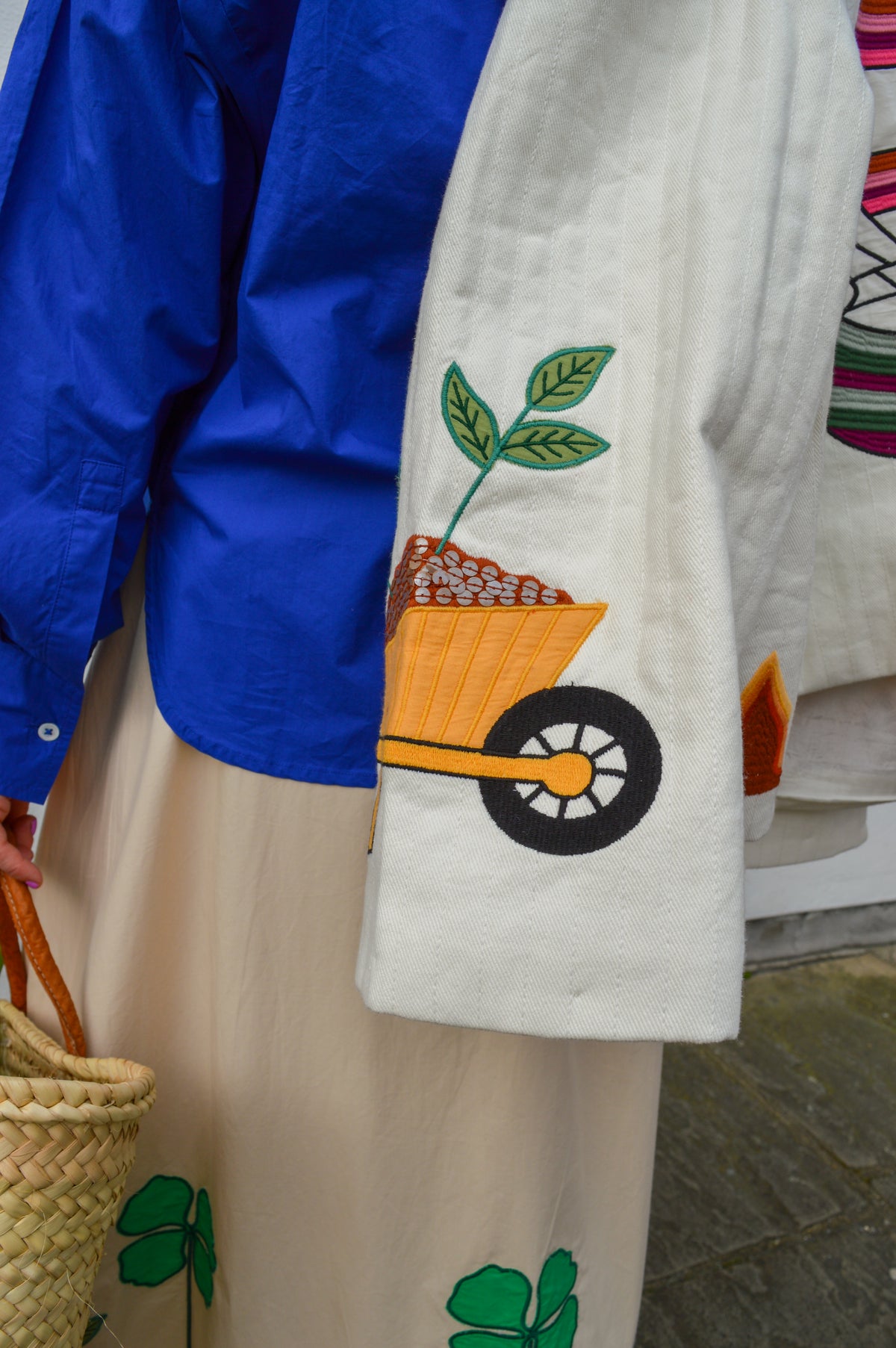 Stella Nova Elements Patchwork Cream Jacket - The Mercantile London