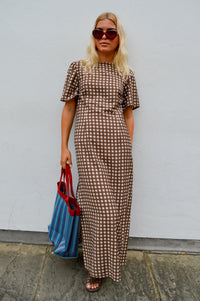 Baum Und Pferdgarten Adelene Hot Fudge Check Dress - The Mercantile London