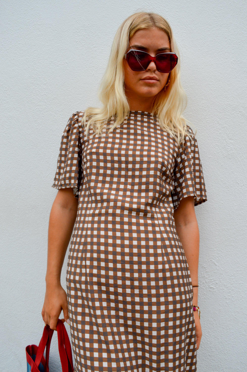 Baum Und Pferdgarten Adelene Hot Fudge Check Dress - The Mercantile London