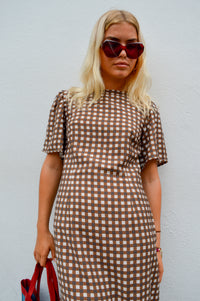 Baum Und Pferdgarten Adelene Hot Fudge Check Dress - The Mercantile London