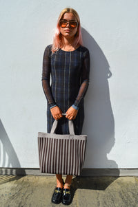 Baum Und Pferdgarten Jolandi Navy Check Dress - The Mercantile London
