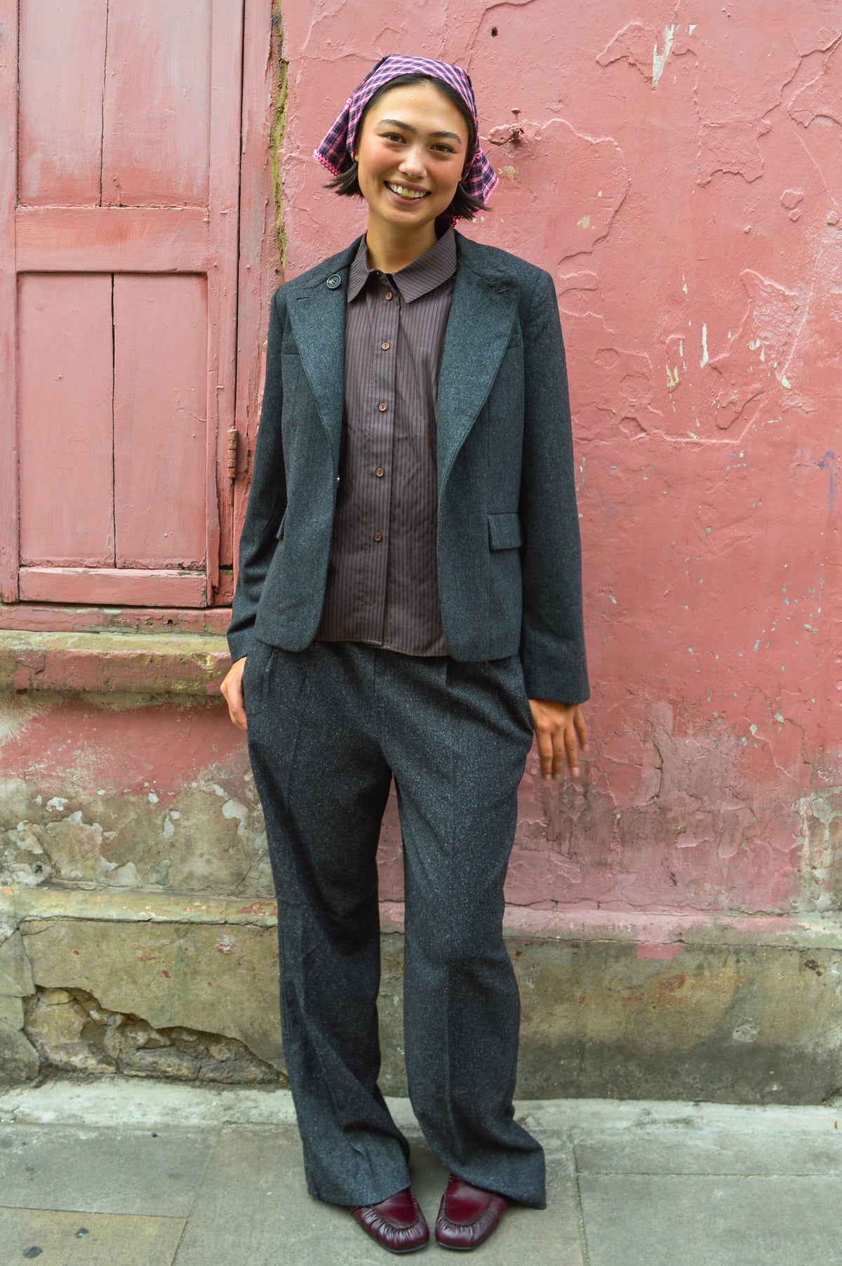 Noella Monique Dark Grey Melange Blazer