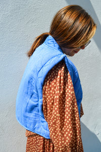 By-Bar Isla Sapphire Blue Athia Gilet - The Mercantile London