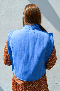 By-Bar Isla Sapphire Blue Athia Gilet - The Mercantile London